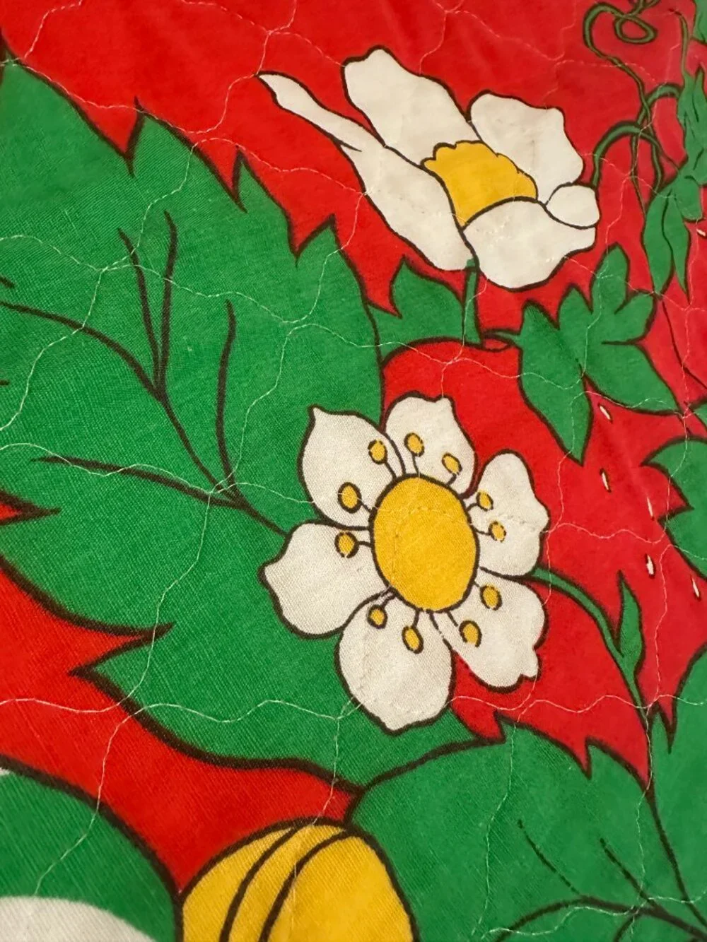 VTG 80s Huckleberry Pie Boy Strawberry Shortcake Thin Quilted Blanket